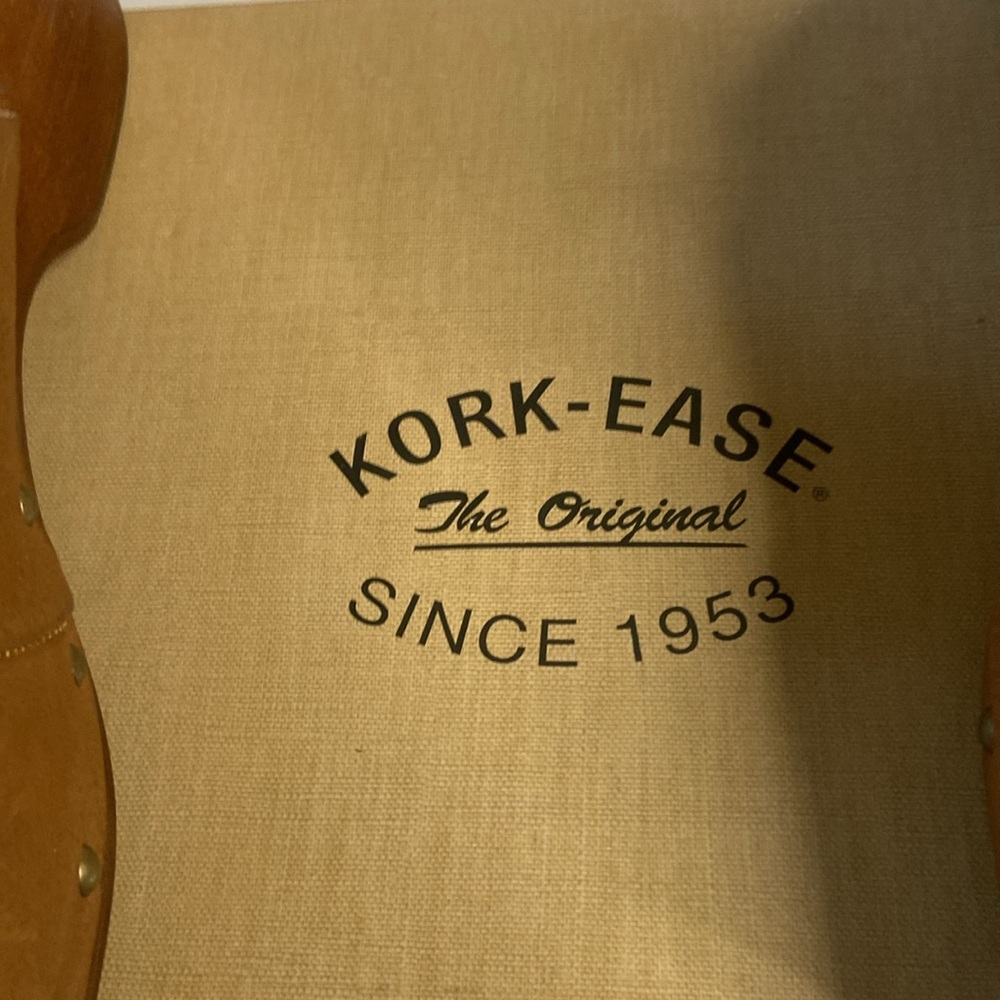 Kork Ease Saffron brown leather strap Kork insole sandals - Picture 11 of 12